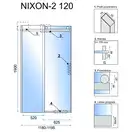 Душевая дверь REA NIXON-2 120 P CHROME (REA-K5003)
