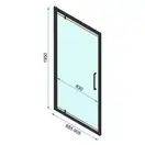 Дешевая дверь REA RAPID SWING CHROME 90 (REA-K5606)