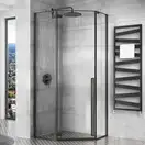 Душевая кабина REA DIAMOND BLACK MAT 100х100 (REA-K5623)
