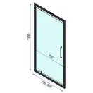 Душевая дверь REA RAPID SWING 80 (REA-K6408)