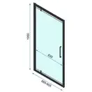 Душевая дверь REA RAPID SWING 90 (REA-K6409)