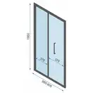 Душевая дверь REA RAPID FOLD 90 (REA-K6419)