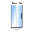 Душевая дверь REA SOLAR GOLD 120 (REA-K6548)
