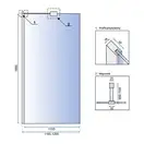 Душевая стенка REA AERO N 120 CHROME (REA-K7550)