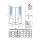 Rea Look Chrom Душова кабіна 90х90, хром (REA-K7905)