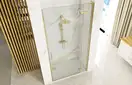 Душевая дверь REA HUGO BRUSHED GOLD 90 (REA-K8411)