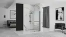 Душевая стенка REA CORTIS 120 BLACK раздвижная (REA-K8880)