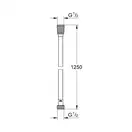 Шланг для душа GROHE Silverflex, суперсталь (28362DC0)