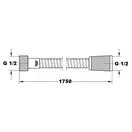 Шланг для душа Grohe RelexaFlex 175 см (цвет - хром) (45992000) фото 2 Aquada.com.ua