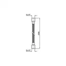 Душовий шланг Zucchetti Docce 150 см, Gold (Z93867.C40)