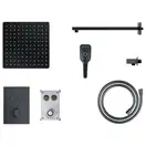 Душовий гарнітур прихованого монтажу Corsan Plomeria BLACK+BOX чорний з термостатом (646994)