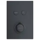 Душовий гарнітур прихованого монтажу Corsan Plomeria BLACK+BOX чорний з термостатом (646994)