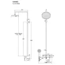 Душовий гарнітур Corsan KLAR FIBER CHROME WHITE (CMN002)