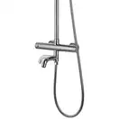 Душовий гарнітур Corsan LUGO CHROME з термостатом та виливом (CMN016)
