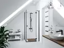 Душовий гарнітур Corsan ANGO BLACK MATT з термостатом (CMN019)