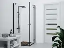Душовий гарнітур Corsan ANGO BLACK MATT з термостатом (CMN019)