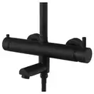 Душевой гарнитур Corsan LUGO BLACK MATT с изливом (CMN01MBLW)