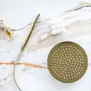 Душевой гарнитур Corsan LUGO GOLD с изливом (CMN01MGLW)