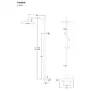 Душовий гарнітур Corsan LUGO CHROME (CMN025)