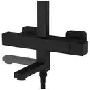 Душевой гарнитур Corsan ANGO BLACK MATT с термостатом и изливом (CMN02TBLW)