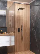 Душевая система CORSAN ADOUR BLACK + BOX скрытого монтажа (Z01MBL)