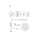 Душевая система CORSAN LUGO GOLD + BOX скрытого монтажа (Z03MGL)