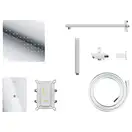 Душевая система с изливом и термостатом CORSAN ANGO 25 CHROME + BOX скрытого монтажа (ZA25TCHW)