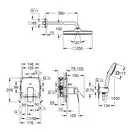 Grohe Cubeo Tempesta 250 Душ, черный матовый (1053362430)