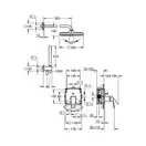 Grohe Eurocube Tempesta 250 Cube, Скрытая душевая система (25289000)