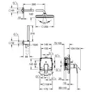 Grohe Eurocube Tempesta 250 Cube, Скрытая душевая система (25289000)