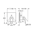 Душевая система скрытого монтажа Grohe Eurocube c Tempesta Cube 250 (цвет - хром) (26415SC3) фото 7 Aquada.com.ua