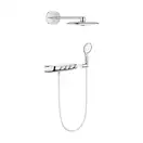 Душевая система скрытого монтажа с термостатом Grohe Rainshower System SmartControl 360 DUO Combi (цвет - хром) (264430001) фото 1 Aquada.com.ua