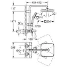 Grohe Tempesta System 250 Cube Душевая система для ванны, черный матовый (266912431)