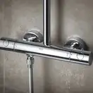 Душова система з термостатом, настінний монтаж Grohe QuickFix Vitalio Start System 250 Cube 26697000