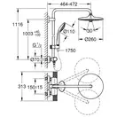 Душевая система Grohe Euphoria System с термостатом, хром (27296003)