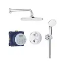 Набір GROTHERM 3472700L терм.+верх.душ Temp.Cosm.200мм+ручн.душ NTempesta 100 II set 5,7 GROHE НІМЕЧЧИНА