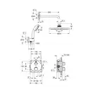 Набір GROTHERM 3472700L терм.+верх.душ Temp.Cosm.200мм+ручн.душ NTempesta 100 II set 5,7 GROHE НІМЕЧЧИНА
