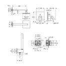 Душова система прихованого монтажу Grohe Eurocube, хром (UA2406200A)