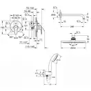 Душова система прихованого монтажу зі змішувачем Grohe Eurosmart New (UA25183004)