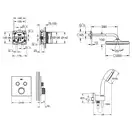 Душовий комплект із New Tempesta 250 Grohe Grohtherm SmartControl UA26415SC1 (UA26415SC1)