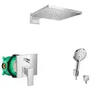 Душевая система скрытого монтажа Hansgrohe Raindance Select/Metropol (цвет - хром) (10102020) фото 1 Aquada.com.ua