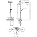Душевая система Hansgrohe Pulsify 260 1jet с ShowerTablet 400, хром (24220000)