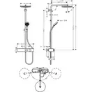 Hansgrohe Pulsify Showerpipe 260 1jet, черный матовый (24220670)