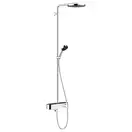 Душевая система Hansgrohe Pulsify Showerpipe 260 1jet с термостатом для ванны ShowerTablet 400 (цвет - хром) (24230000) фото 1 Aquada.com.ua