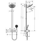 Hansgrohe Pulsify Showerpipe 260 2jet Душевая система, бронза (24240140)