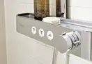 Душова система з термостатом Hansgrohe Pulsify Showerpipe 260 2jet EcoSmart із ShowerTablet Select 400 (колір - хром) 24241000