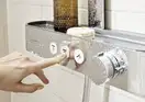 Душова система з термостатом Hansgrohe Pulsify Showerpipe 260 2jet EcoSmart із ShowerTablet Select 400 (колір - хром) 24241000