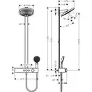 Hansgrohe Pulsify Showerpipe 260, черный матовый (24241670)