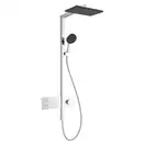 Душова система з термостатом Hansgrohe Raindance Alive Q 210/340 1jet EcoSmart з ShowerSelect Comfort, (колір - хром)  24591000