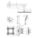 Hansgrohe Raindance Alive Q Душ скрыт. монтажа, черный мат (24620670)